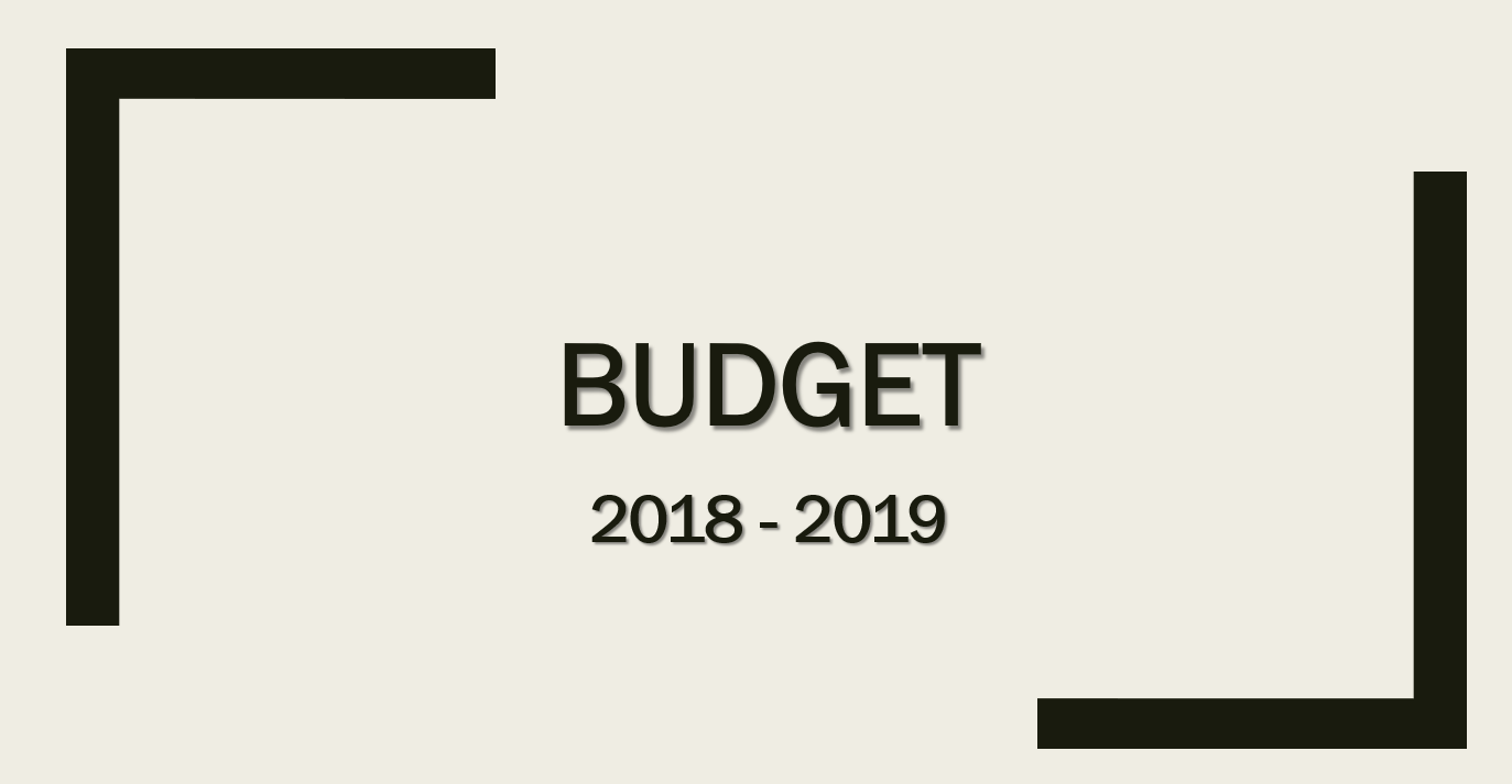 Budget 2018-2019